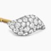 DF4D3C9B-F700-3F0D-5AE7-B777F1B7A466.jpg Petite Pavé Flute Stud Earrings Sterling Silver with Diamonds, 10.6mm