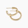 E01FC64E-0B89-D1DB-F11B-B384AECD7799.jpg Cablespira® Hoop Earrings 18K Yellow Gold, 3/4in