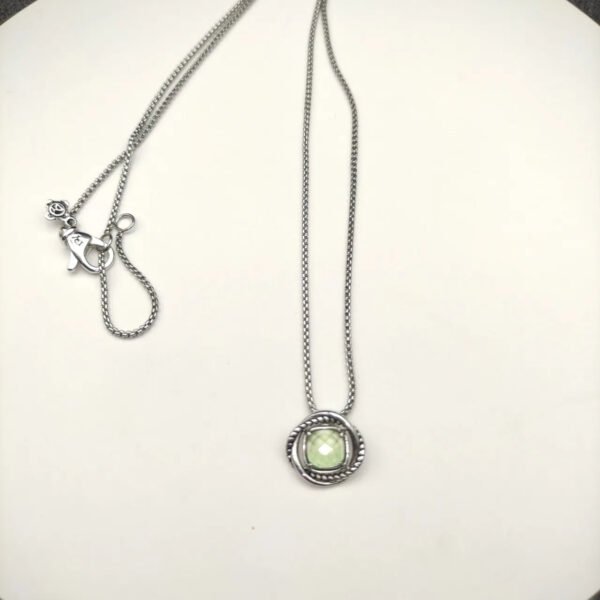 E12E9825-5BFC-6C03-C574-9329B969D263.jpg Petite Chatelaine® Necklace Sterling Silver with Peridot, 10mm