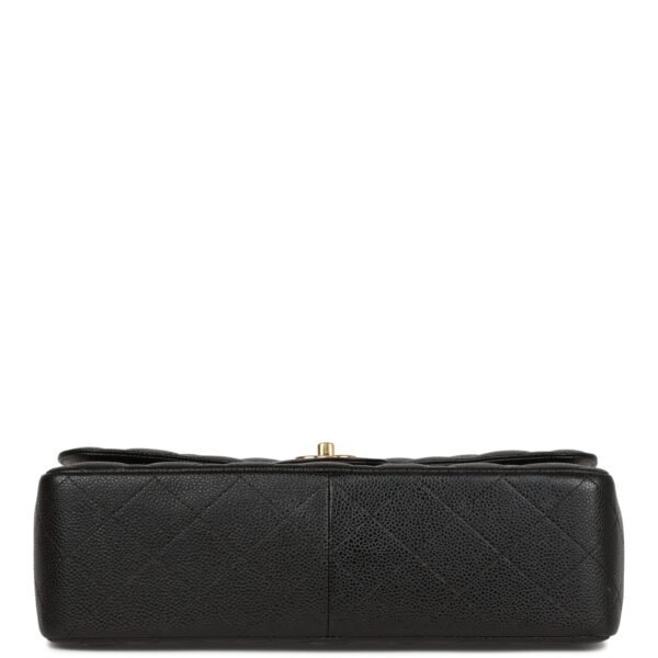 Jumbo Classic Double Flap Bag Black Caviar Gold Hardware