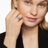 E208295D-77CC-D589-D3E6-4B2057D5809E.jpg Cable Wrap Ring Sterling Silver with Blue Topaz and Diamonds - 6