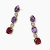 E2384838-1A23-A972-EBF7-DA317707F1A6.jpg Marbella Drop Earrings 18K Yellow Gold with Amethyst and Rhodolite Garnet, 51mm