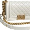 SMALL BOY HANDBAG - Gold Hardware