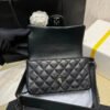 Chanel Lambskin Mini Flap Bag With Top Handle Black As2431 With Charms