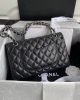 Chanel Classic Handbag Lambskin & Silver Metal A01112
