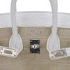 E3992B52-928F-7160-B908-F3759BE323BC.jpg Limited Edition Birkin 20 Faubourg Sellier Bag Neige (Snow) White Matte Alligator