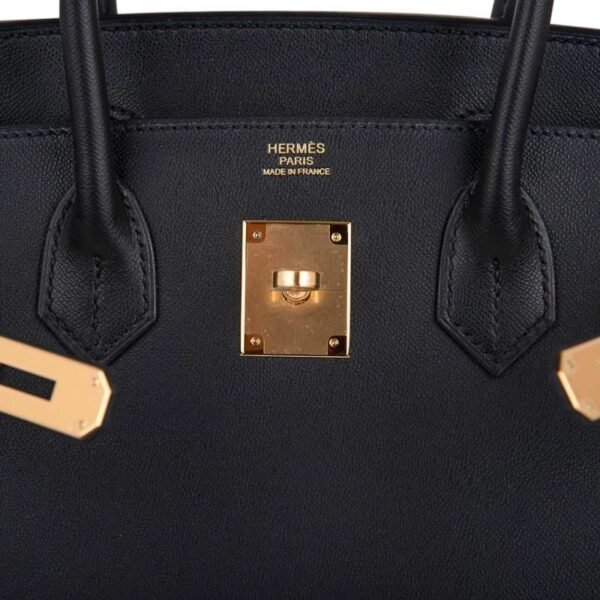 E3EC256C-5215-B47E-DB48-40546C0C4B85.jpg Birkin Sellier Limited Edition 30 Bag Black Veau Graine Monsieur Laiton