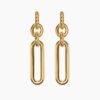 Lexington Double Link Drop Earrings 18K Yellow Gold, 53mm