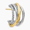 E4687AC4-418D-82EE-5574-FE3FFE849975.jpg Crossover Shrimp Earrings Sterling Silver with 18K Yellow Gold