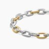 DY Madison&reg; Chain Bracelet Sterling Silver with 18K Yellow Gold