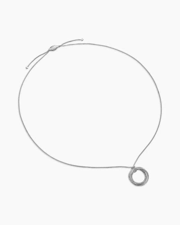 E49FE7AA-B314-1BA1-A89F-3EF11A4C2AAB.jpg Crossover Pendant Necklace Sterling Silver with Diamonds, 26mm