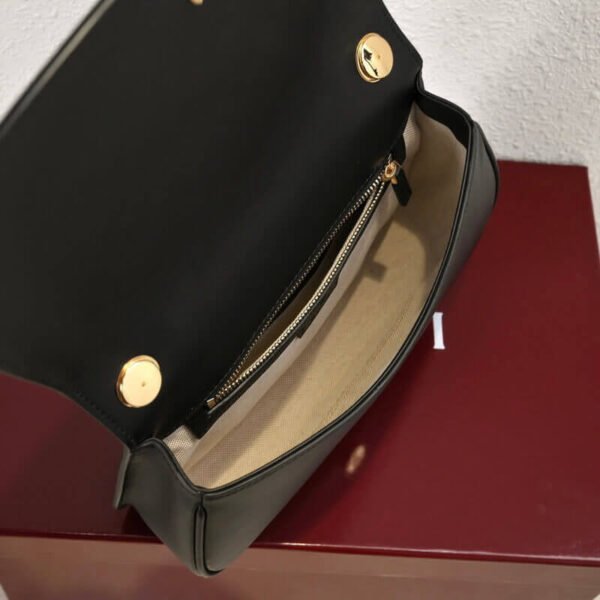 Gucci Blondie Leather Top Handle Black 27x17cm