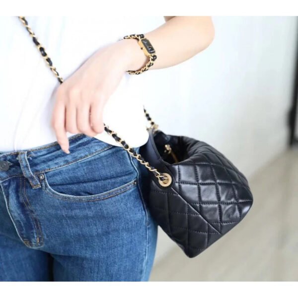 Chanel Small Lambskin Hobo Bag As1745