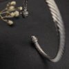 E6871C6D-0186-D0CB-5A9D-841EF07A2493.jpg Classic Cable Bracelet Silver and Half Diamonds 5 MM