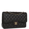 Jumbo Classic Double Flap Bag Black Caviar Gold Hardware