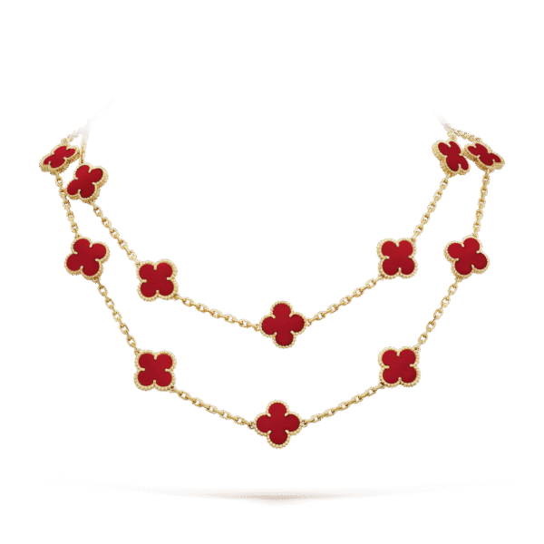 Vintage Alhambra long necklace, 20 motifs