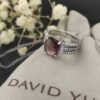E83EB690-D3FB-2DEF-723B-F32AB97FA218.jpg Petite Wheaton® Ring Sterling Silver with Amethyst and Diamonds, 10mm - 6