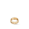 COCO CRUSH RING Quilted motif, small version, 18K BEIGE GOLD - 6