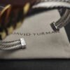 David Yurman Cable Twist Bangle in 14K Yellow Gold/Sterling Silver