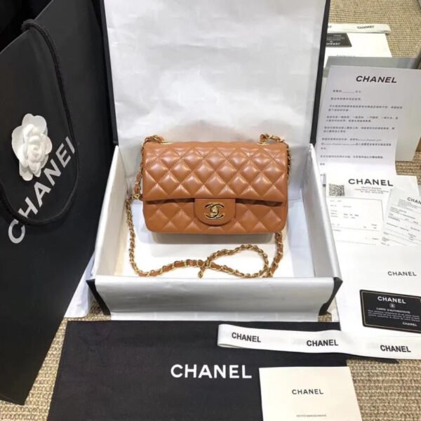 Chanel Lambskin 20Cm Class-Flap Bag 1116