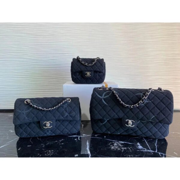 Chanel Denim Class-Flap Medium Bag As2071