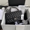 Chanel Classic Handbag Lambskin & Silver Metal A01112