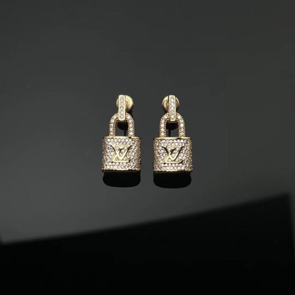 Lock It Padlock Pendant, White Gold and Pav&eacute; Diamond - Gold