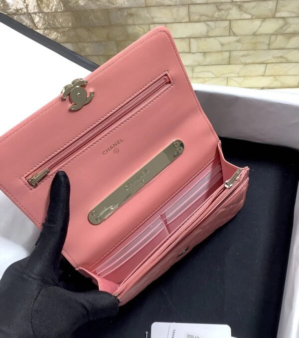 Chanel Hand-Held Oblique Cross Bag Pink For Women, Women&rsquo;s Bags 6.7in/19cm