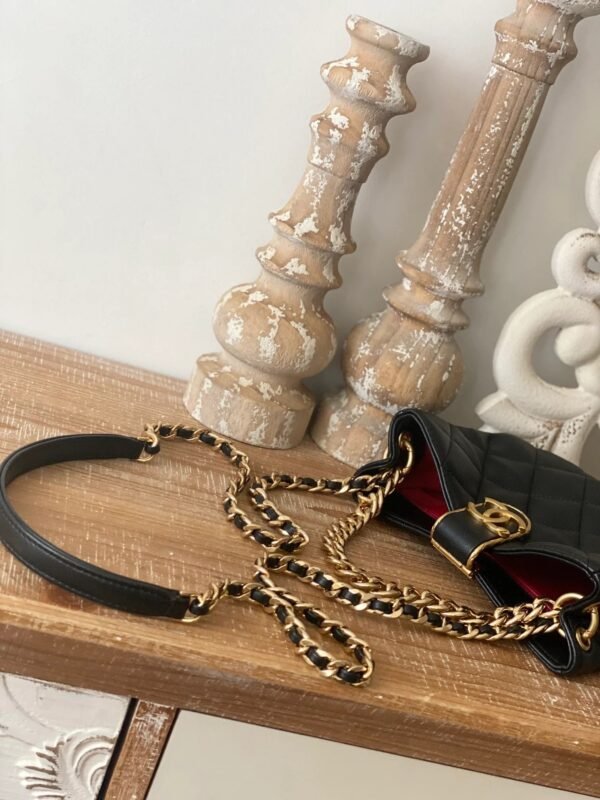 Chanel Small Hobo Bag Gold Hardware Black For Women, Women&rsquo;s Handbags, Shoulder Bags 7.5in/19cm