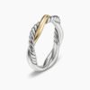 EC56F55A-DECC-1012-89FF-A6148283EAB0.jpg Petite Infinity Band Ring Sterling Silver with 14K Yellow Gold, 4mm