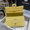 Chanel Class-Flap Bag In Yellow Tweed 1112