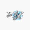 ED08F303-3D63-3944-6949-8F2E3EB3EEA0.jpg Cable Wrap Ring Sterling Silver with Blue Topaz and Diamonds - 6