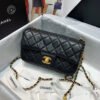 Chanel Flap Bag With CC Ball On Strap Black For Women, Women&rsquo;s Handbags, Shoulder And Crossbody Bags 7.8in/20cm AS1787