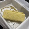 Chanel 20Cm Class-Flap Bag In Yellow Tweed 1116