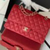 Chanel Classic Handbag 26cm Red For Women A01112