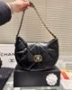Chanel 19 Hobo Bag Black Lambskin Mixed Metal Hardware