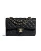 Chanel Small Classic Handbag Grained Calfskin & Gold-Tone Metal