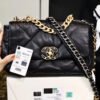 Chanel 19 Handbag 26cm Black For Women AS1160 B04852 94305