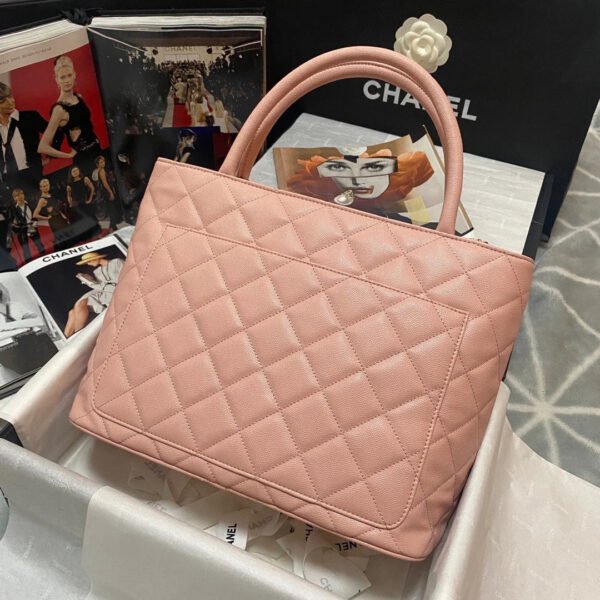 Chanel Medallion Tote Gold Hardware Caviar Pink For Women, Women&rsquo;s Handbags, Shoulder Bags 15.6in/32cm