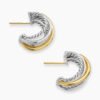 F10EE5C4-E864-3DA2-A400-32EF4D2BD7D5.jpg Crossover Shrimp Earrings Sterling Silver with 18K Yellow Gold