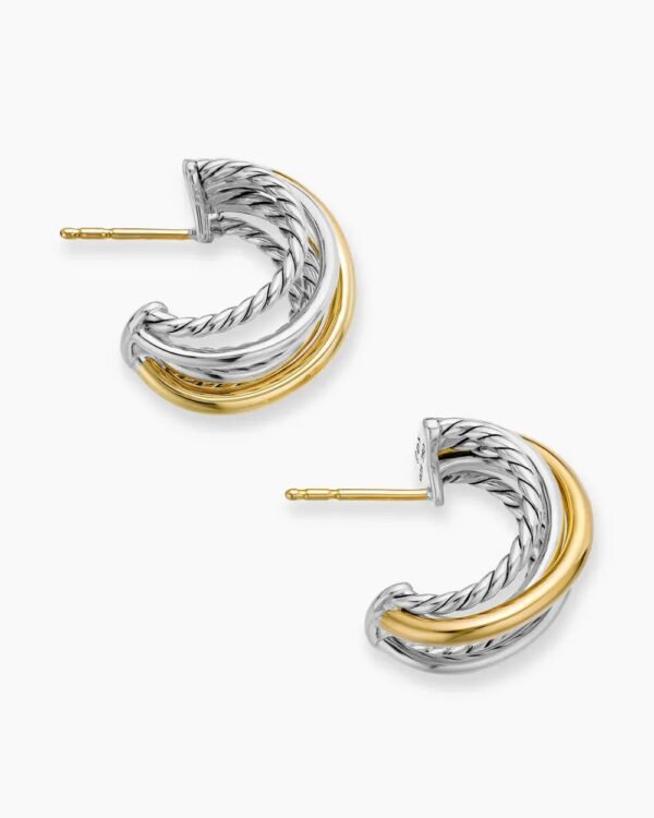 F10EE5C4-E864-3DA2-A400-32EF4D2BD7D5.jpg Crossover Shrimp Earrings Sterling Silver with 18K Yellow Gold