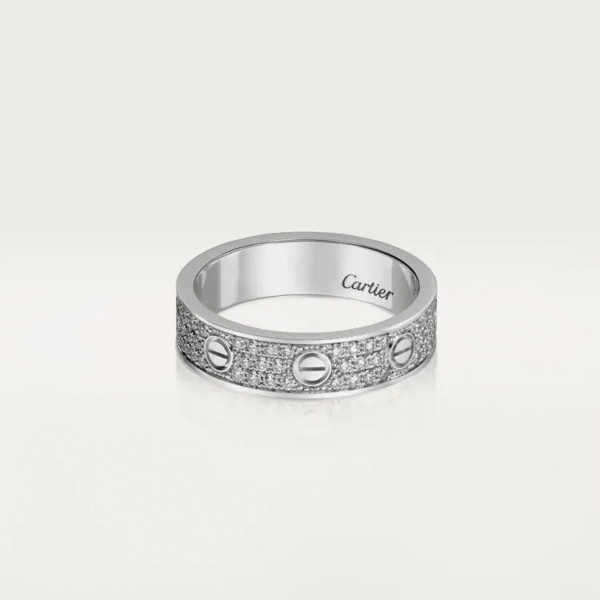 LOVE WEDDING BAND, DIAMOND-PAVED