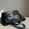 F16390DC-90C2-08A5-ABD5-A14CF2A8AF19.jpg CHANEL Deauville 2wayTote Bag Black A66941 Cotton Leather