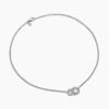 Belmont&reg; Curb Link Necklace Sterling Silver with Diamonds, 20mm