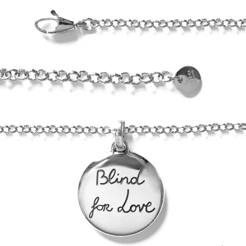 F3AAFC4F-1953-AB8F-EB42-D2A66078338C.png Necklace BLIND FOR LOVE Tiger Head Motif Pendant Adjustable Chain Silver