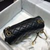 Chanel Flap Bag With CC Ball On Strap Black For Women, Women&rsquo;s Handbags, Shoulder And Crossbody Bags 7.8in/20cm AS1787