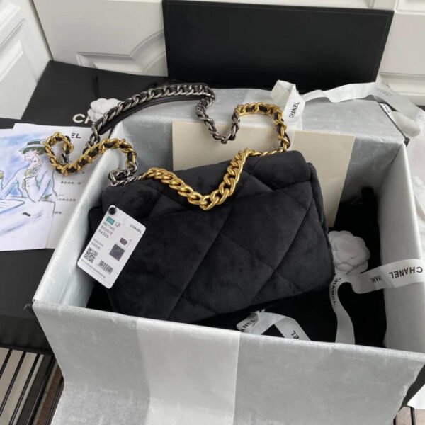Chanel 19 Small Velvet Flap Bag As1160
