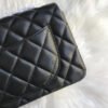 Chanel Lambskin 20Cm Class-Flap Bag 1116 Black