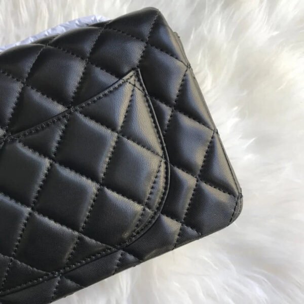 Chanel Lambskin 20Cm Class-Flap Bag 1116 Black