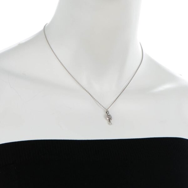 18K White Gold Diamond PM Chaine d'Ancre Enchainee Necklace